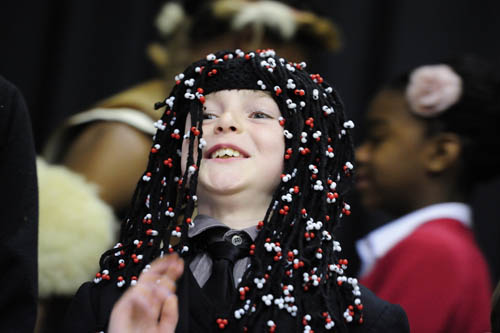 Boy in Zulu headdress